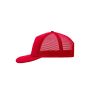 5 Panel Flat Peak Cap red one size