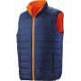 Reversible soft padded safety gilet fluorescent orange/navy S Reversible soft padded safety gilet fluorescent orange/navy S