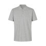 Poloshirt | biologisch katoen - Lichtgrijs gemêleerd, S