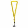 Geweven verstelbare crossbody telefoonhouder met gegraveerde metalen logoplaat