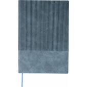 Gerecycled PU-notitieboek (A5) Elian lichtblauw