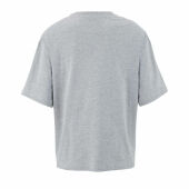 BOXY WOMEN - BOXY OVERSIZE T-SHIRT DAMES - XS - Lichtgrijs Gemêleerd