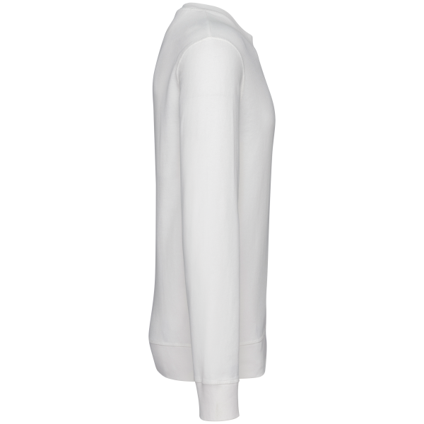 Ecologische uniseks sweater met ronde hals French Terry Washed Ivory S Ecologische uniseks sweater met ronde hals French Terry Washed Ivory S