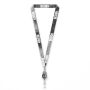 Polyester sublimatie lanyard met badge reel met metalen krimp Polyester sublimatie lanyard met badge reel met metalen krimp