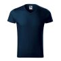 T-shirt men's Slim Fit V-neck navy S