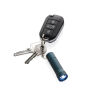 Flash RCS gerecycled aluminium sleutelhanger zaklamp, blauw