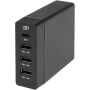 ADAPT 72 W PD-laadstation van gerecycled plastic - Zwart