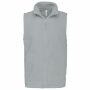 Bodywarmer van microfleece heren snow grey 5XL