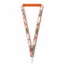 Polyester keycord met gesublimeerde satijnen overlay