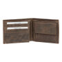 WILDERNESS I - Lederen billfold portemonnee bruin