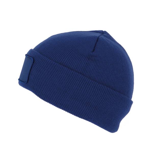 Bonnet avec patch et doublure Thinsulate™ Royal Blue One Size Bonnet avec patch et doublure Thinsulate™ Royal Blue One Size