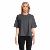 BOXY MEN - BOXY OVERSIZE T-SHIRT DAMES - XS - Muisgrijs