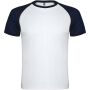Indianapolis short sleeve unisex sports t-shirt - White/Navy Blue - 3XL Indianapolis short sleeve unisex sports t-shirt - White/Navy Blue - 3XL