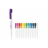 Balpen Nash hardcolour - Wit / Oranje