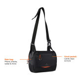 Nordic Drift Trail RCS Crossbody bag 4L, zwart, oranje