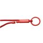 Tubyard lanyard met gerecycleerde plastic buis - Rood