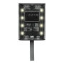 Powerbank / zaklamp OPEN SOURCE transparant, zwart