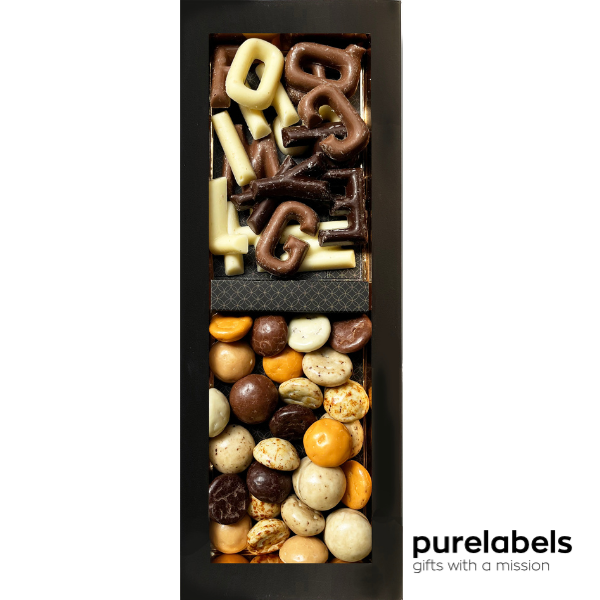 Sinterklaas chocolade | Mini letters choco met kruidnoten