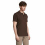 SPRING II - SPRING II HEREN Polo 210g - L - Chocolate