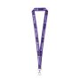 WINDSOR. Gerecycled polyester (100% rPET) sublimatie lanyard met karabijnhaak