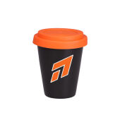 satin black / orange