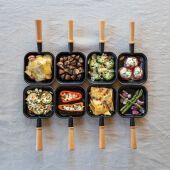 BOSKA Raclette Gourmet Party, 8 Personen (EU Type F), zwart