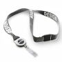 Polyester sublimatie lanyard met badge reel met metalen krimp Polyester sublimatie lanyard met badge reel met metalen krimp