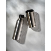 Avira Alix RCS recycled staal klik beker 400ML, zilver