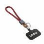 Sleutelhanger & telefoonhouder met koord met leren uiteinde Sleutelhanger & telefoonhouder met koord met leren uiteinde