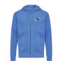 IQONIQ Abisko gerecycled katoen hoodie met rits, heather blue (XXS)