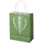 Kraftpapieren tas van 120 g/m² met gedraaide hengsels - 18 x 9 x 23 cm - Wit