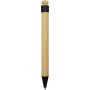 Rattan balpen van bamboe en gerecycled plastic (zwarte inkt) - Zwart