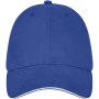 Darton 6 panel sandwich cap - Blauw