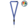 Afneembare polyester lanyard in Pantone-kleur met zeefdruk en J-haak Afneembare polyester lanyard in Pantone-kleur met zeefdruk en J-haak
