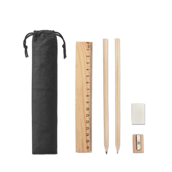 POCKETY. Schrijfset geleverd in een non-woven etui