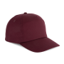First - 5 panels cap Burgundy One Size