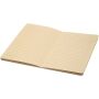 Liliana A5 sugarcane and RPET soft cover notebook - Solid black