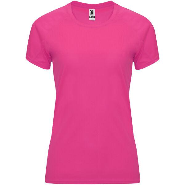 Bahrain short sleeve women's sports t-shirt - Pink Fluor - S