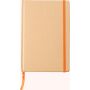Gerecycled papieren notitieboek (A5) Gianni oranje