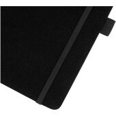 Honua A5 notitieboek van gerecycled papier met gerecyclede PET cover - Zwart