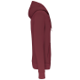 Ecologische kindersweater met capuchon Wine 12/14 jaar