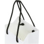 Handgemaakte 170 g/m2 integra papieren wijnflestas met plastic handgrepen - Wit/Zwart