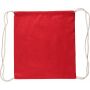 Bridget rugtas trekkoord Oeko-Tex katoen 140 gsm 42 x 38 cm rood