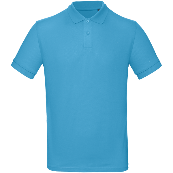 Men's organic polo shirt Very Turquoise M Men's organic polo shirt Very Turquoise M