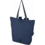 Gerecyclede polycotton (330 gsm) totepack Osric blauw