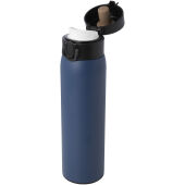 Sika 450 ml geïsoleerde fles van RCS-gecertificeerd gerecycled roestvrij staal - Oceaanblauw