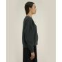 Stella Alma Vintage - Garment-dyed crewneck sweatshirt met een vrouwelijk cut - G. Dyed Black Rock (S)