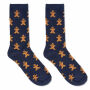 SOC LARGE - Paar kerstsokken L - Blauw