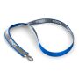 Polyester keycord met reflecterende overlay Polyester keycord met reflecterende overlay