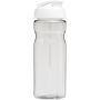H2O Active® Base 650 ml sportfles met flipcapdeksel - Transparant/Wit